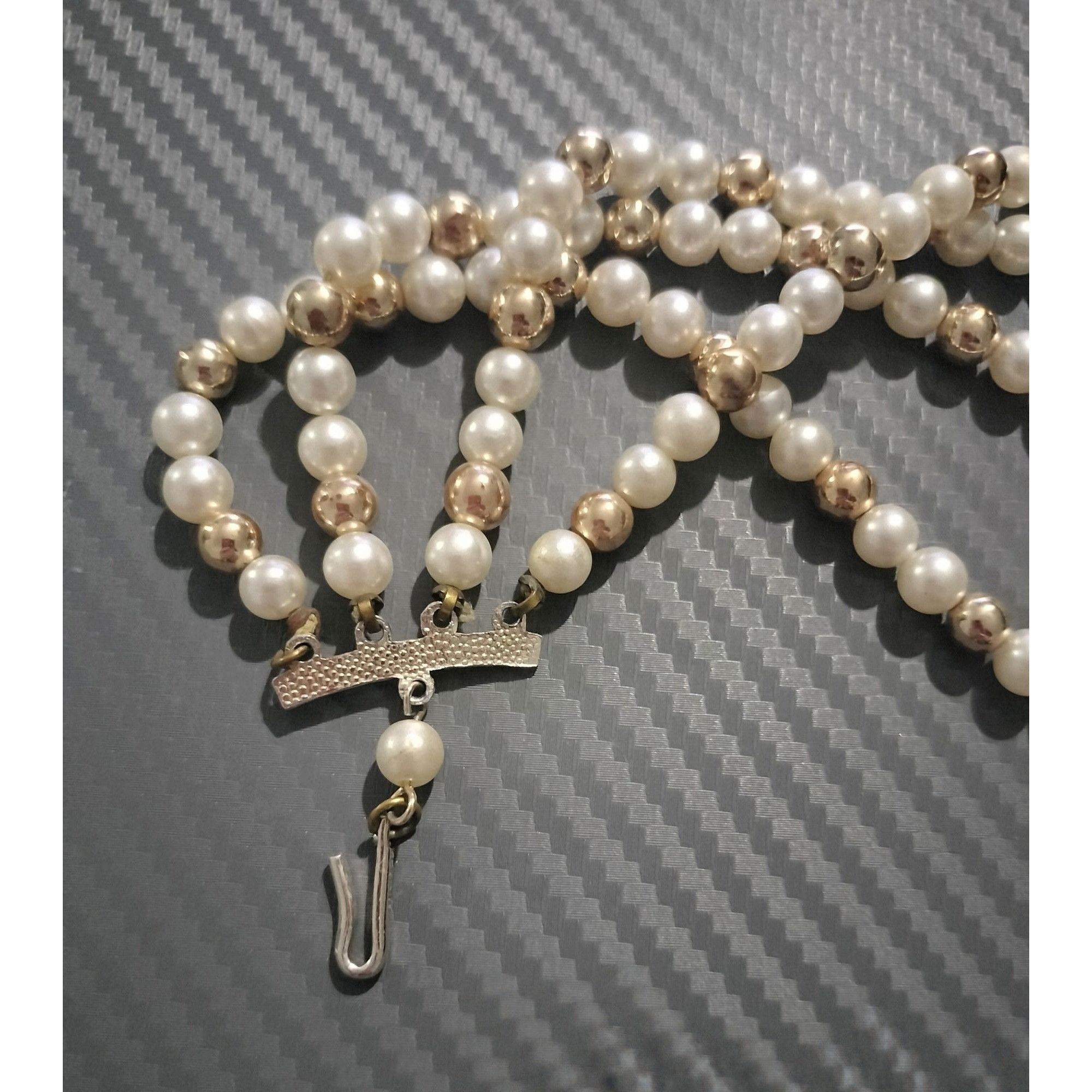 Vintage Vintage Multi Strand Faux Pearl Necklace White Gold Tone Dec Size ONE SIZE - 4 Thumbnail