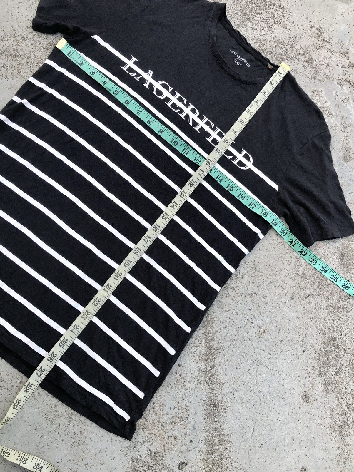 Karl Lagerfeld STRIPED⚡️⚡️KARL LEGERFELD TEE Size US M / EU 48-50 / 2 - 7 Thumbnail
