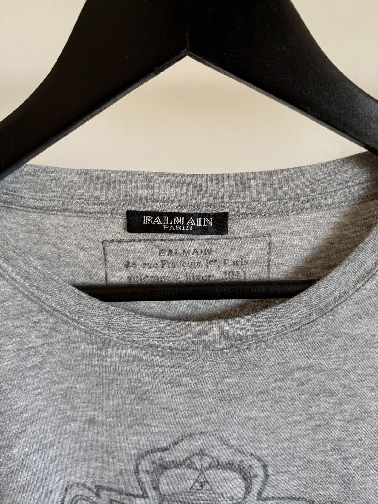 Balmain AW11 Crest Logo Tee - Christophe Decarnin Size US L / EU 52-54 / 3 - 5 Thumbnail
