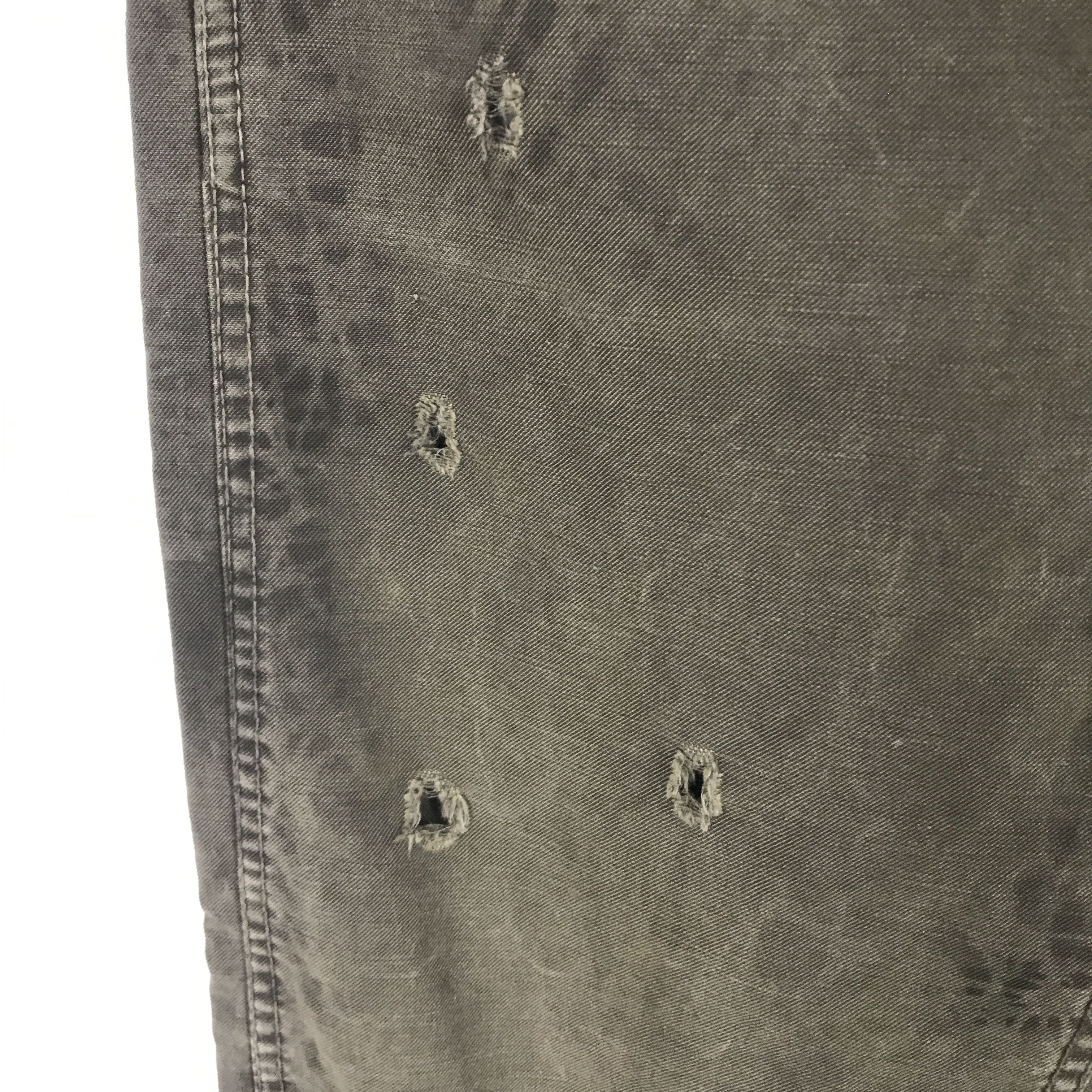 Edwin × Japanese Brand Rare Edwin 505 khaki Drak Green distressed design pants Size US 30 / EU 46 - 7 Thumbnail