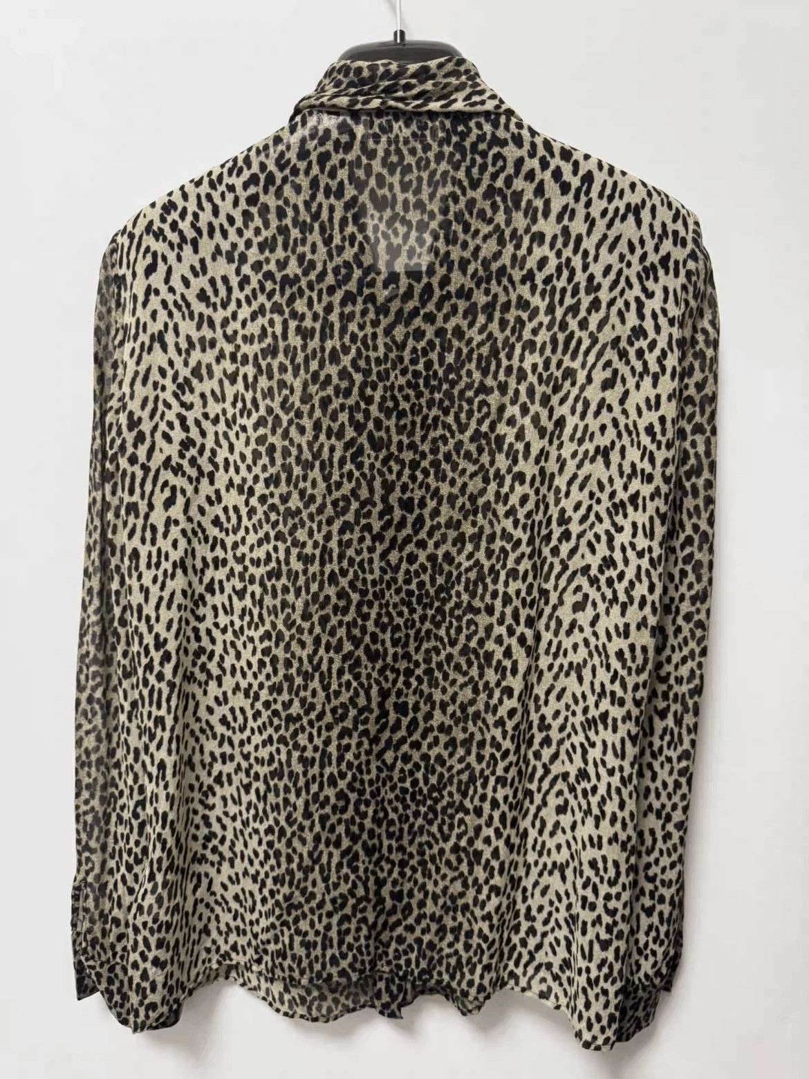 Saint Laurent Paris F36 Saint Laurent Paris by Hedi 14SS Leopard Shirt-2508 Size XS / US 0-2 / IT 36-38 - 2 Thumbnail