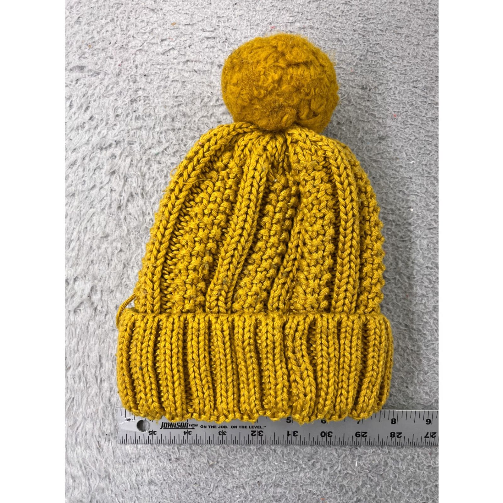 Vintage Time And Tru Beanie Womens Time And Tru Beanie Yellow Knit One Size Lined Adjustable Winter Toque Hat Womens Beanie Time And Tru Yellow Knit Beanie Size ONE SIZE - 3 Thumbnail
