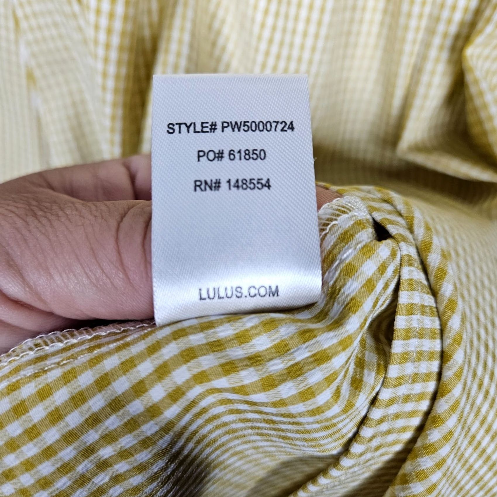 Lulus Lulus Women's Yellow Plaid Off the Shoulder Mini Dress S Dress Size S / US 4 / IT 40 - 4 Thumbnail