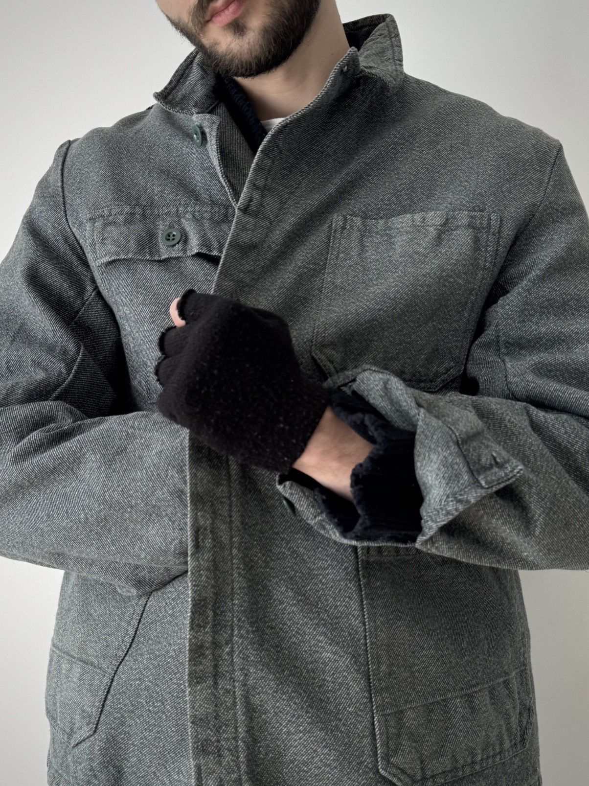 Vintage Vintage 1980s Swiss Work Denim Chore Jacket Size US L / EU 52-54 / 3 - 2 Thumbnail