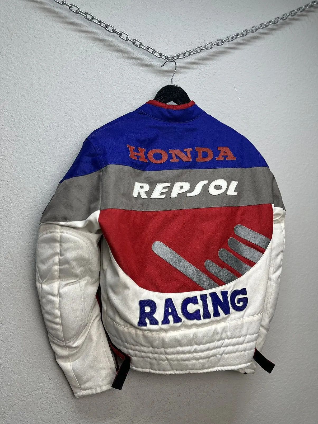 Honda Vintage Leather Jacket Honda Marlboro Red Bull NASCAR Moto Size US S / EU 44-46 / 1 - 19 Thumbnail