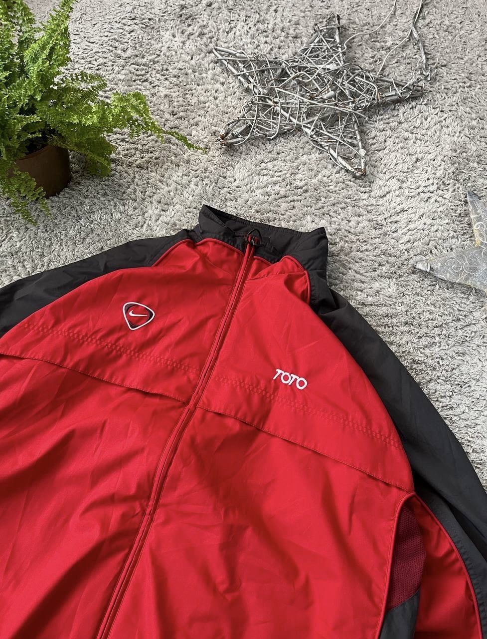 Nike × Vintage Vintage Nike 90s Rare Light Jacket Swoosh Drill Outdoor Size US L / EU 52-54 / 3 - 5 Thumbnail