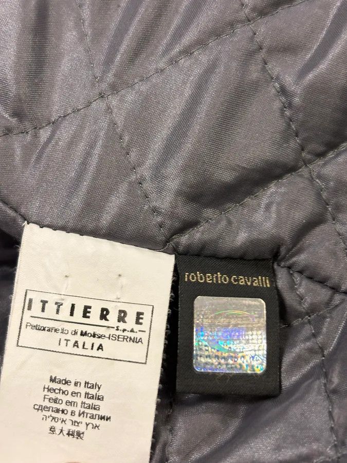 Roberto Cavalli AW2008 Cavalli Black Nylon Obscure Bomber Jacket Size US M / EU 48-50 / 2 - 10 Thumbnail