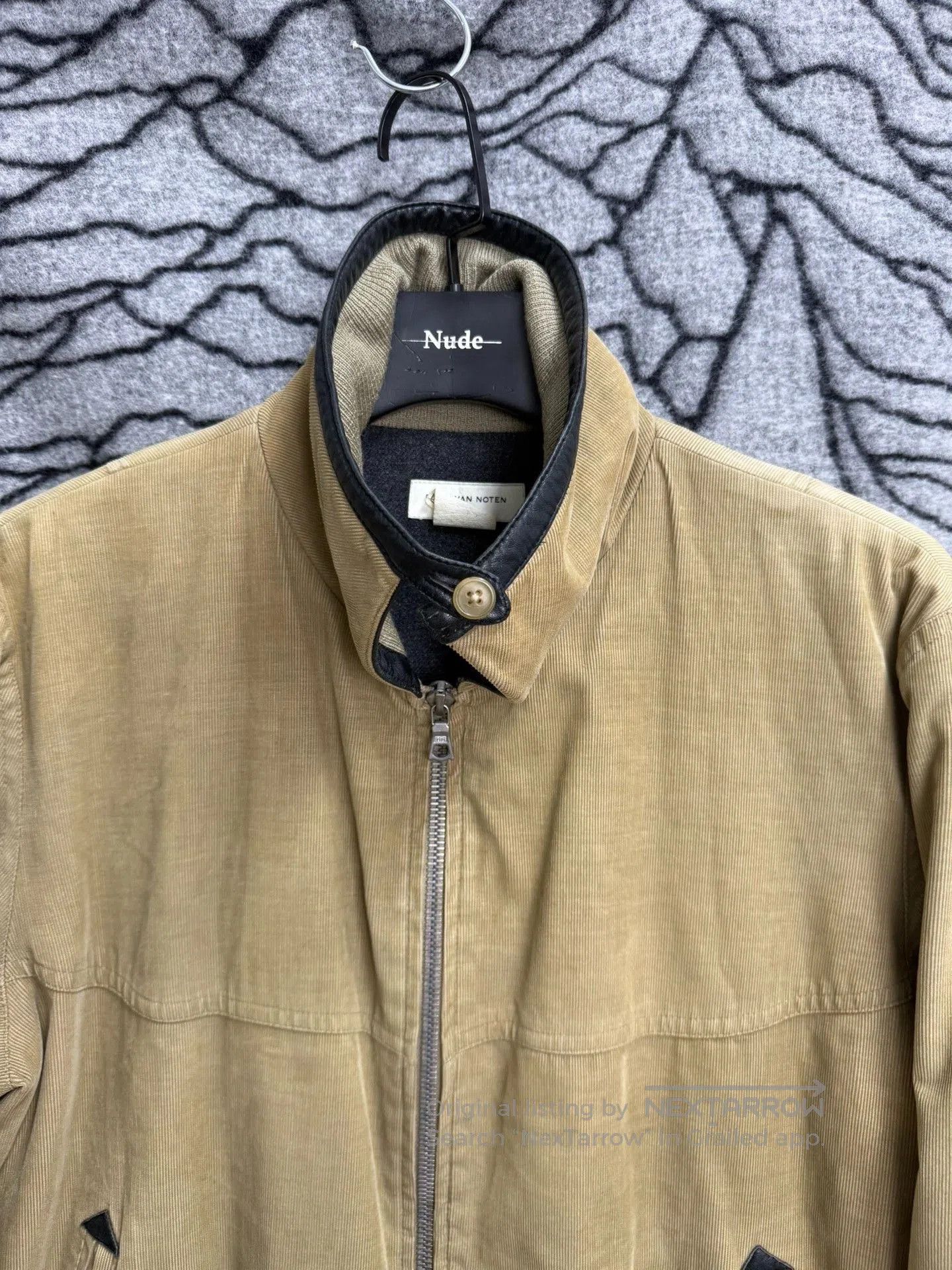 Dries Van Noten Dries Van Noten Corduroy Leather Collar Jacket. Size US M / EU 48-50 / 2 - 2 Thumbnail