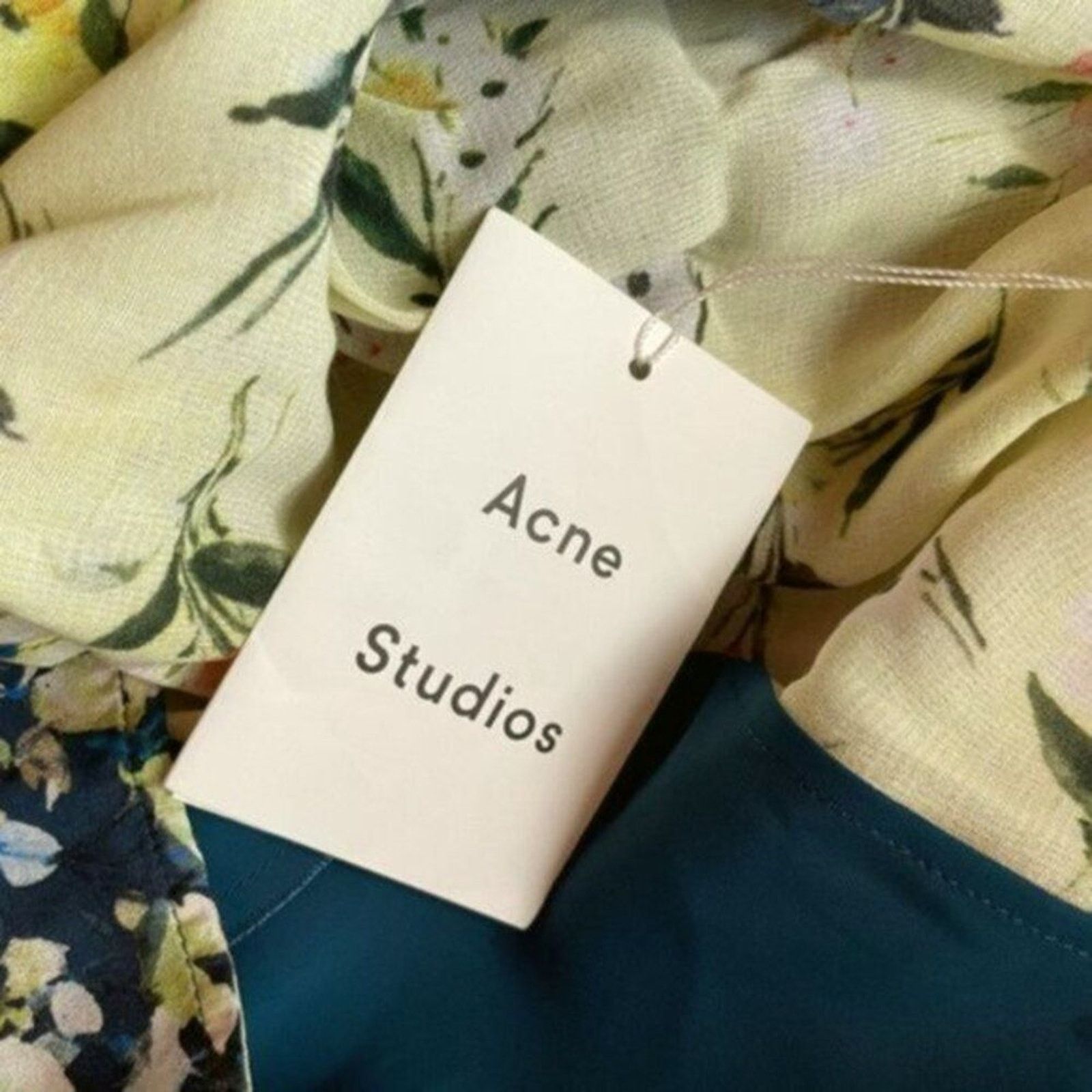 Acne Studios Acne studio Loretta Floral Print Blouse Green size 6 Size M / US 6-8 / IT 42-44 - 7 Thumbnail