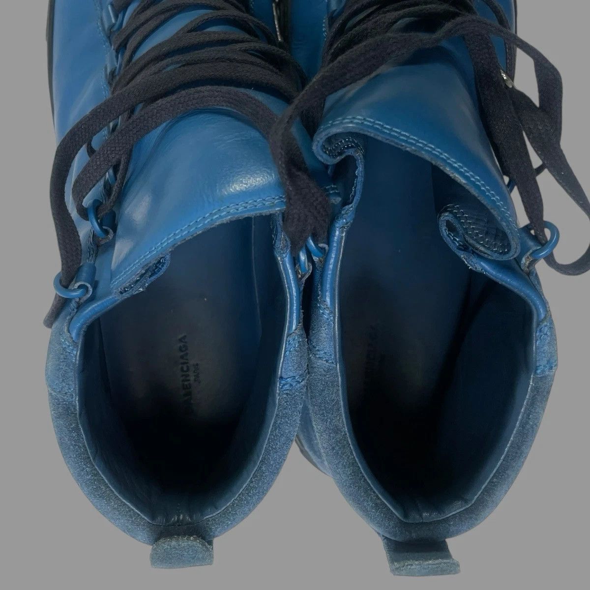 Balenciaga Balenciaga Arena Blue 13 High Tops Suede Size US 13 / EU 46 - 6 Thumbnail