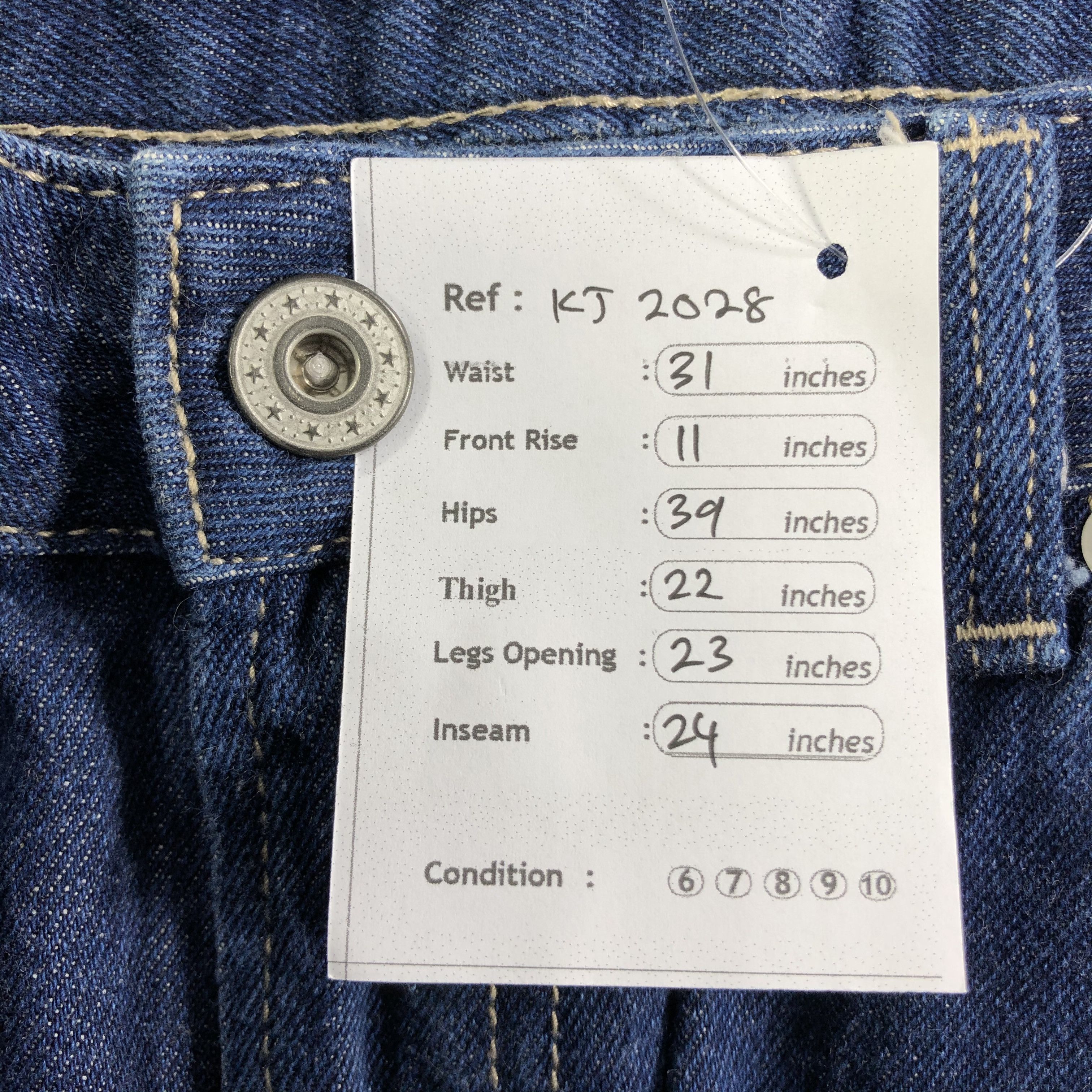 Japanese Brand Japanese Brand GU Blue Baggy Jeans KJ2028 Size US 31 - 9 Thumbnail