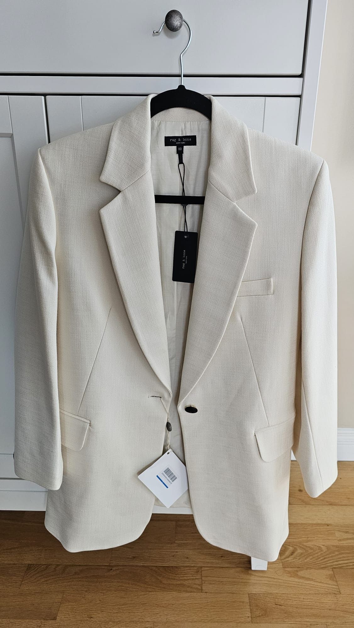 Rag & Bone Ivory Suzanne Blazer | Rag & Bone Size XXS / US 00 / IT 34 - 1 Thumbnail