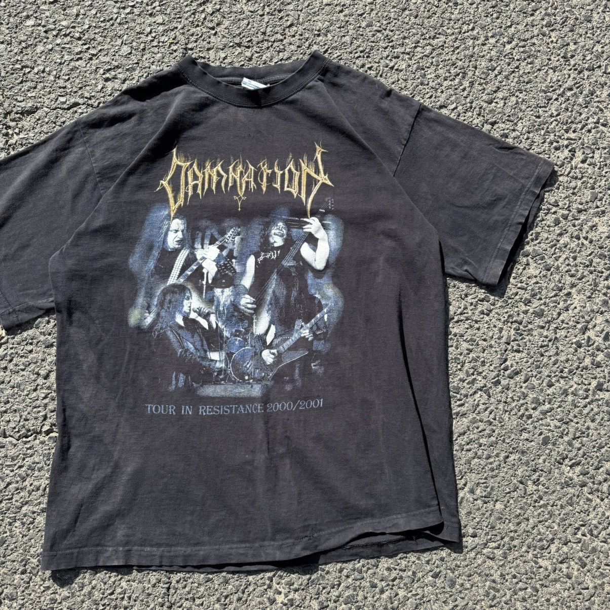 Band Tees Vintage Damnation Polish Thrashed Metal Band Tee Washed Size US L / EU 52-54 / 3 - 12 Thumbnail