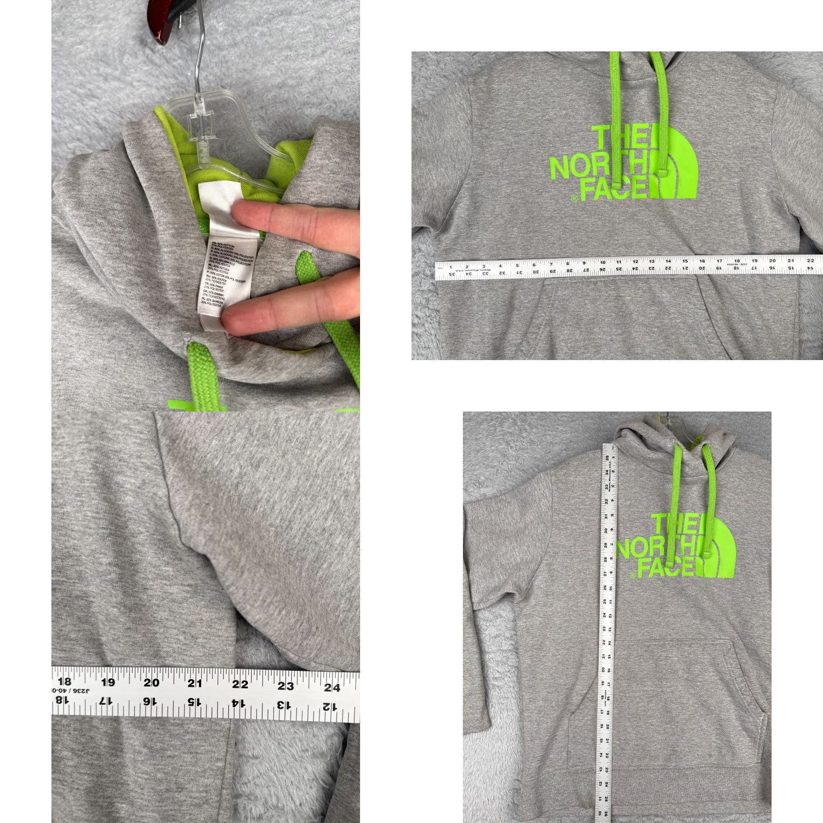The North Face The North Face Hoodie Men L Gray Cotton Blend Jersey Logo Pullover Lightweight Sports Classic Mens Size US L / EU 52-54 / 3 - 8 Thumbnail