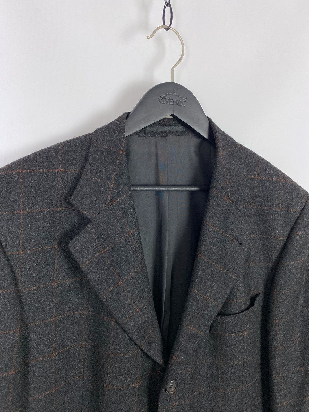Hugo Boss Hugo Boss Loro Piana Pure New Wool Checkred Blazer Jacket Size US L / EU 52-54 / 3 - 5 Thumbnail