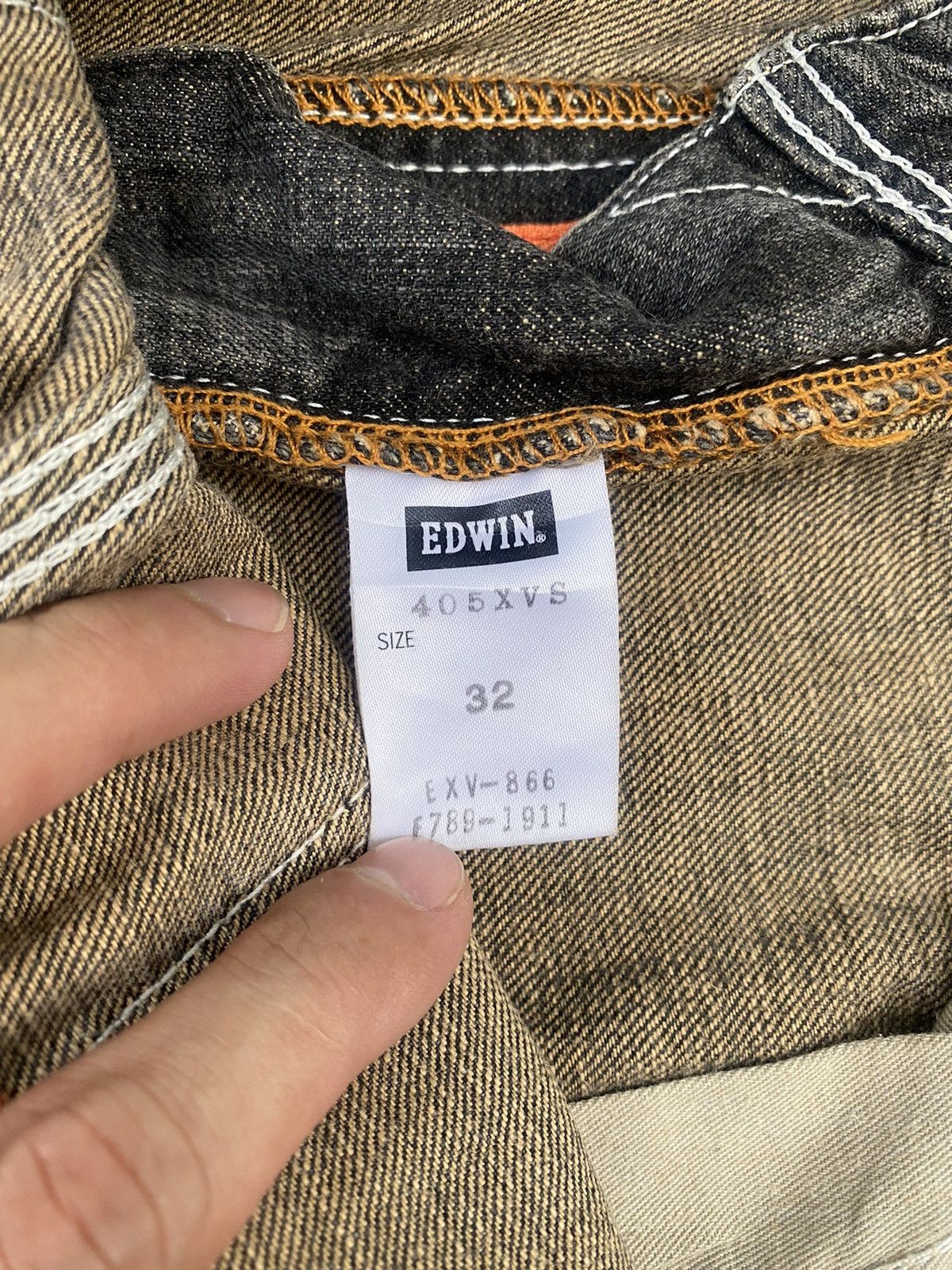 Edwin × Japanese Brand × Vintage Vintage y2k Edwin XV-S Faded Buckel Jeans Size US 33 - 23 Thumbnail