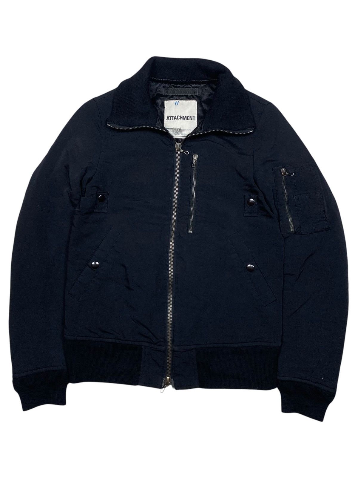 Attachment 2000s Attachment - Riri Zips Bomber Work Jacket Size US M / EU 48-50 / 2 - 9 Thumbnail
