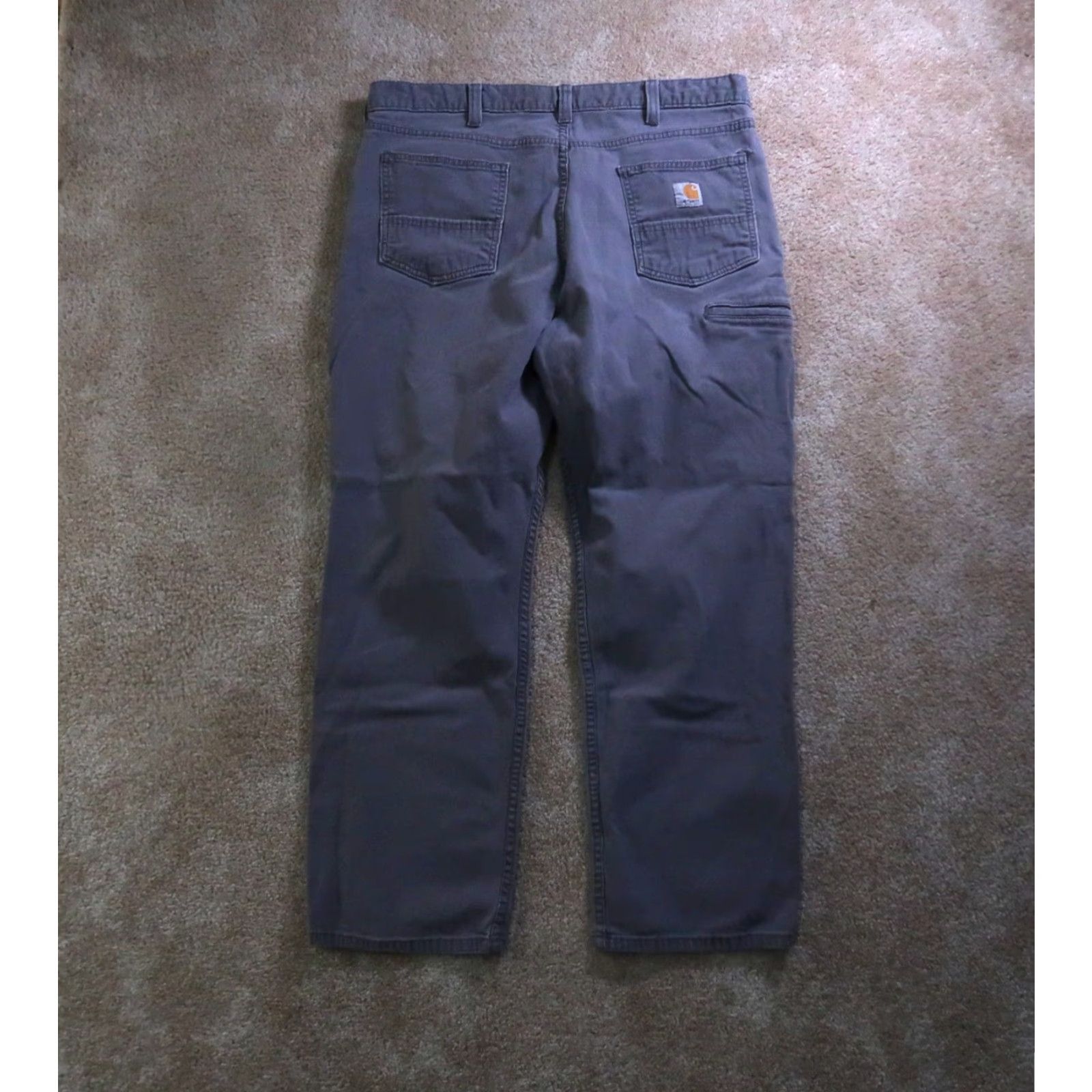 Carhartt VINTAGE Carhartt Relaxed Rigby Pants Men 38x30 Gray Canvas Workwear 90s Size US 38 / EU 54 - 6 Thumbnail