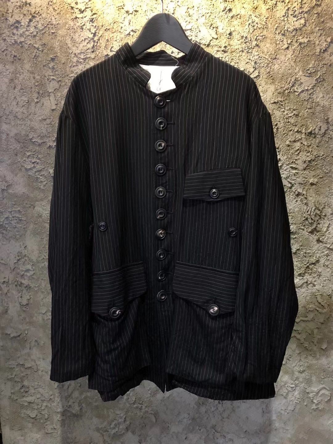 image of John Alexander Skelton Collar Jacket in Black, Men's (Size Medium)