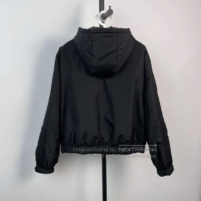 Fendi Fendi Reversible Cotton Jacket, Black-Brown Size L / US 10 / IT 46 - 2 Thumbnail