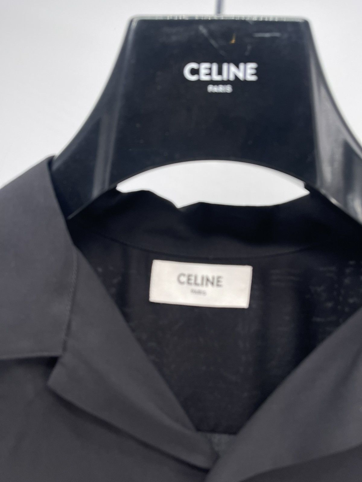 Celine Celine Convertible-Collar Studded Satin Shirt size 38 Size US M / EU 48-50 / 2 - 3 Thumbnail