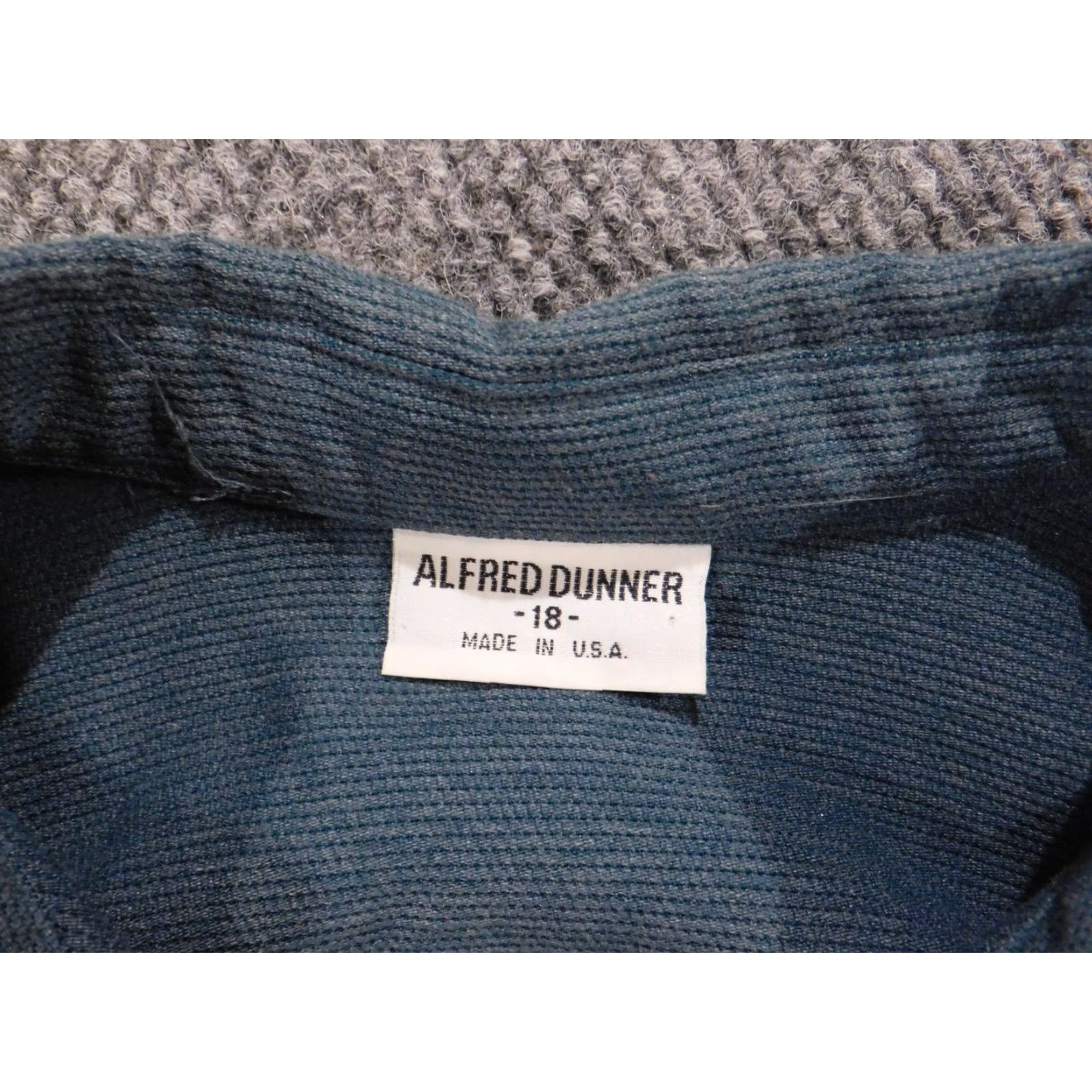 Vintage Alfred Dunner Womens Jacket Plus 18 Green Button stretch Casual Knit Embroidered Solid Long Sleeve Mid-Length Fall Spring Mens Women Boys Girls Size XXL / US 16-18 / IT 52-54 - 5 Thumbnail