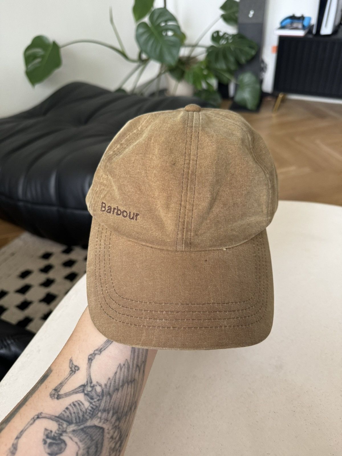 Barbour Barbour Wax Cap Casual Waxed Rare Beige Brown Vintage Size ONE SIZE - 2 Thumbnail