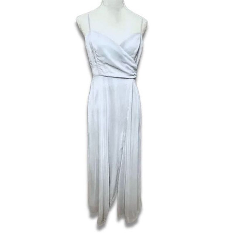 Other Lovely Maxi Dress Center Slit V-Neckline Light Blue W 8 NWOT Size M / US 6-8 / IT 42-44 - 2 Thumbnail