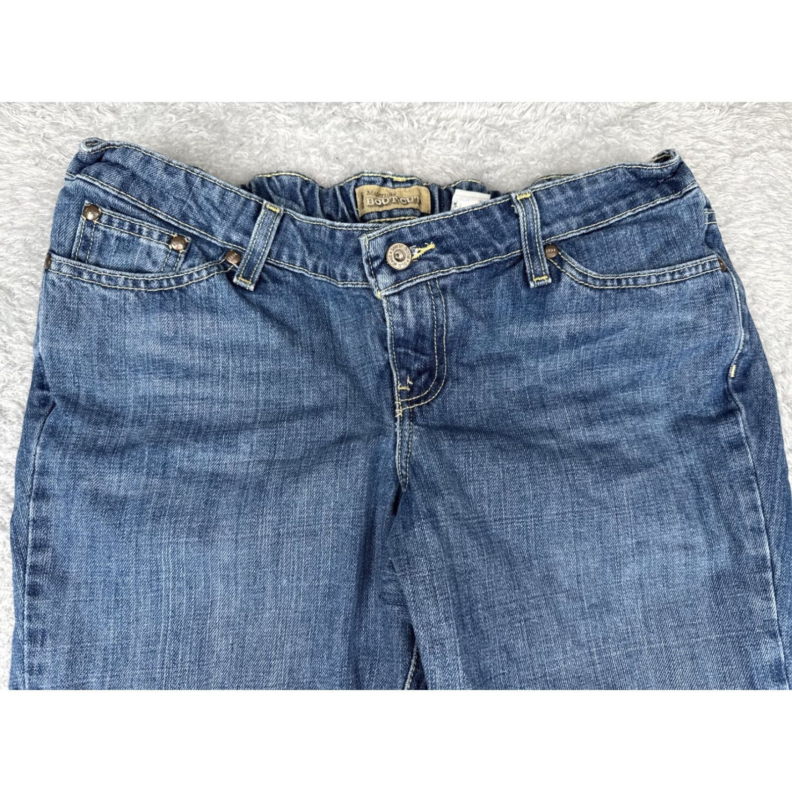Old Navy Old Navy Maternity Jeans Womens M Blue Bootcut Elastic Waist Denim Medium Wash Size 32" / US 10 / IT 46 - 4 Thumbnail