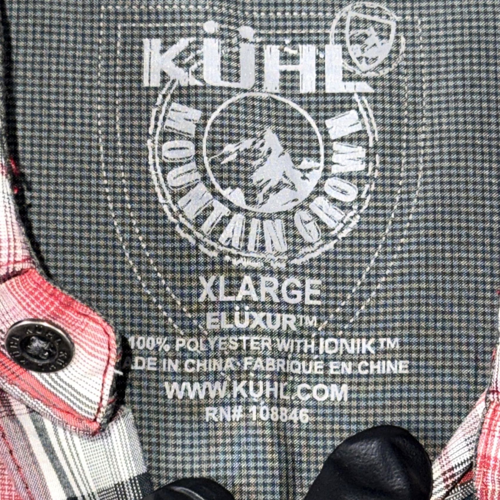 Vintage Kuhl Shirt Mens XL Red Plaid Lightweight Short Sleeve Button Front Casual Size US XL / EU 56 / 4 - 3 Thumbnail