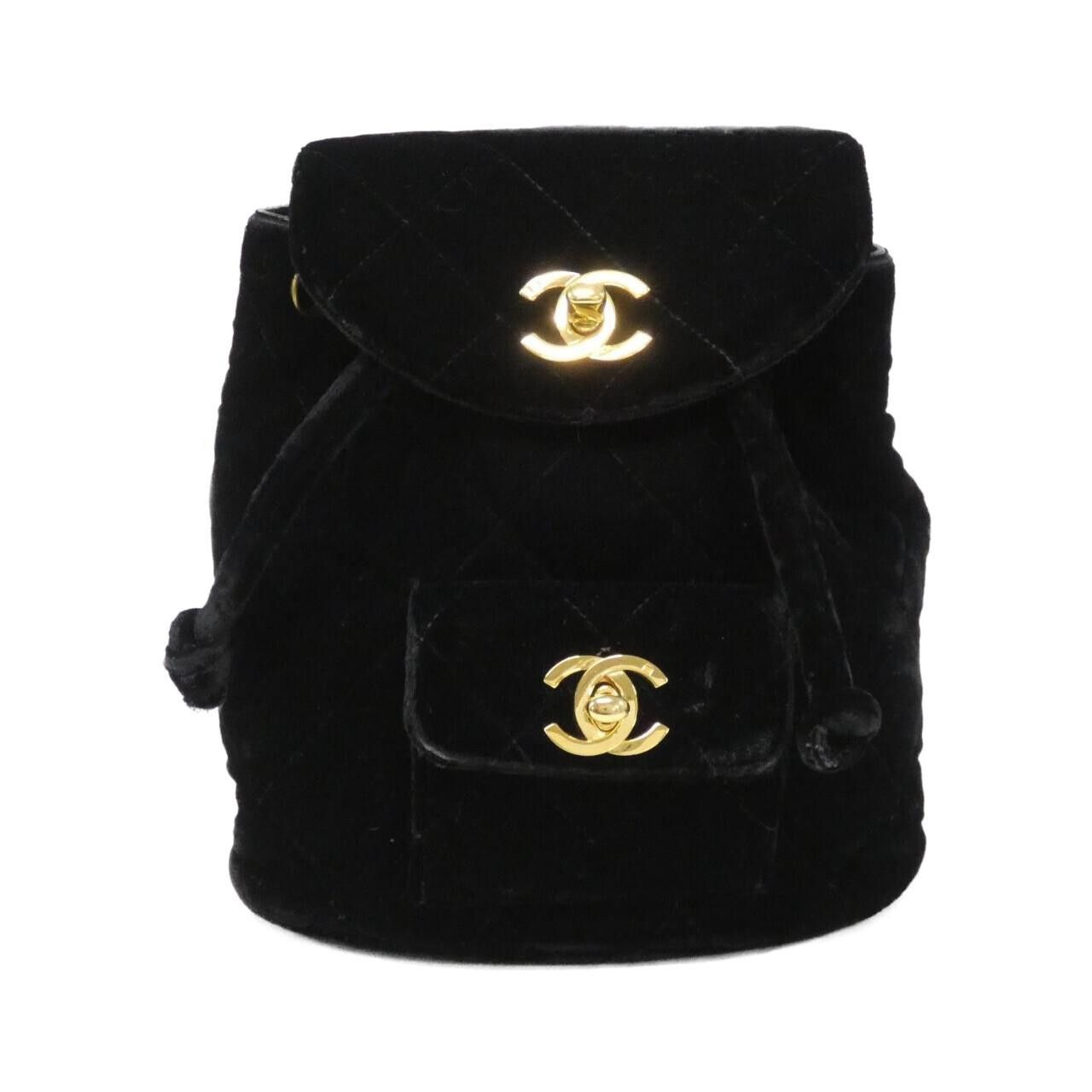Chanel Chanel Chanel Velour Backpack Suede Backpack DUTY FREE for USA Size ONE SIZE - 1 Thumbnail