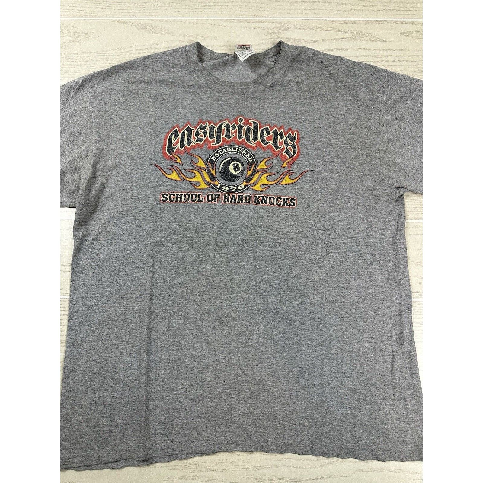 Anvil × Vintage Vintage EasyRiders Biker Shirt Size US XL / EU 56 / 4 - 2 Thumbnail