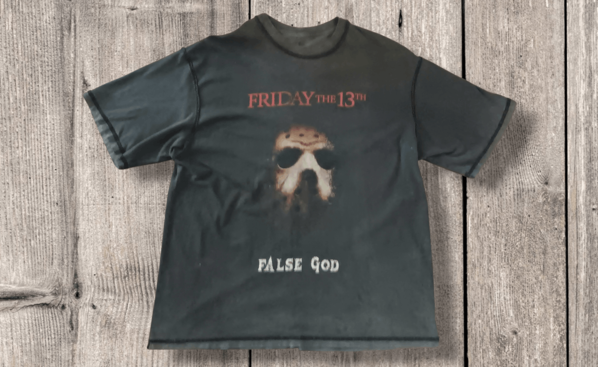 Other Jason Friday The 13th | False God | Distress Vintage Shirt Size US L / EU 52-54 / 3 - 1 Thumbnail