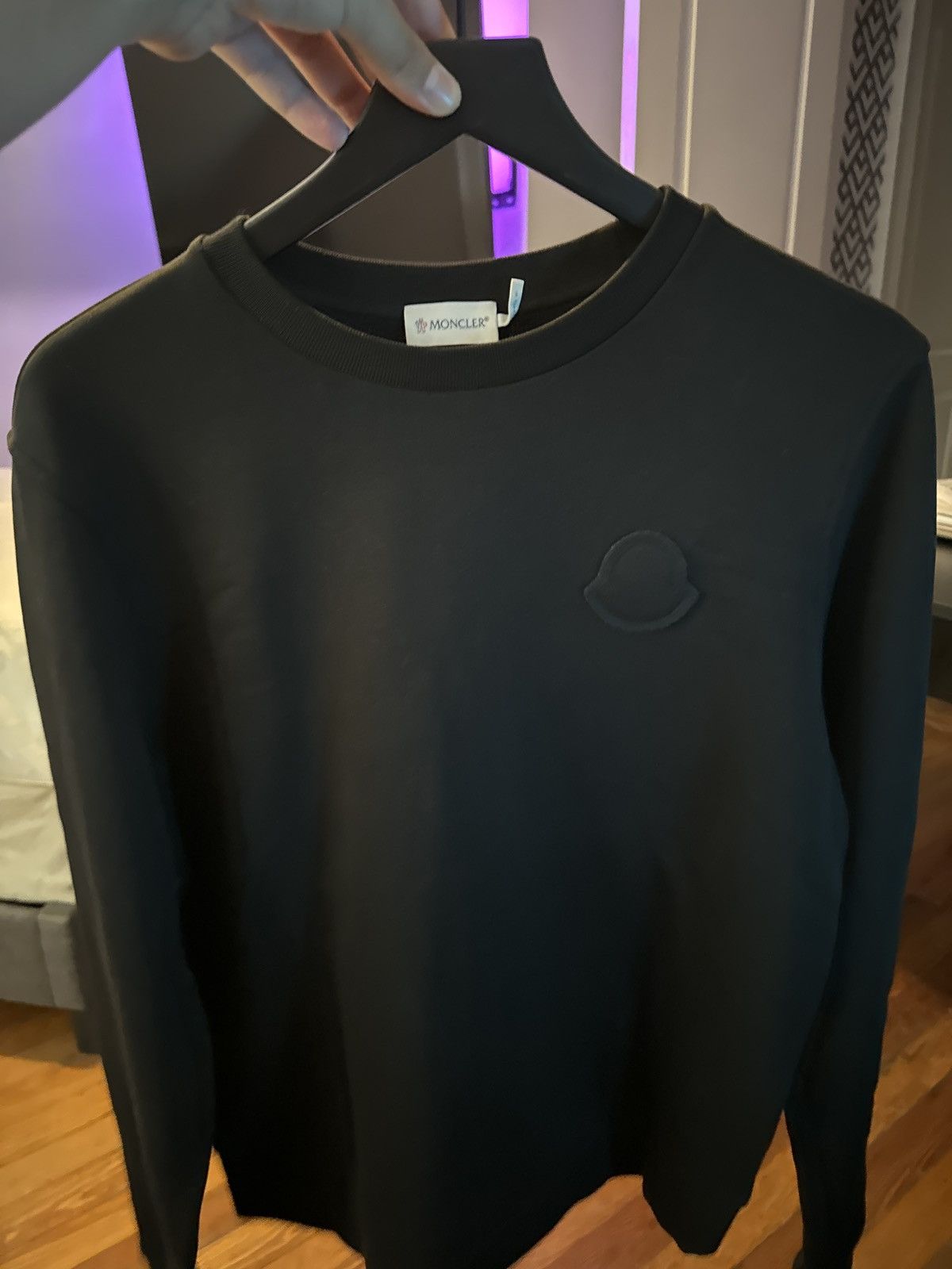 Moncler Moncler All Black Sweatshirt Size US M / EU 48-50 / 2 - 2 Thumbnail