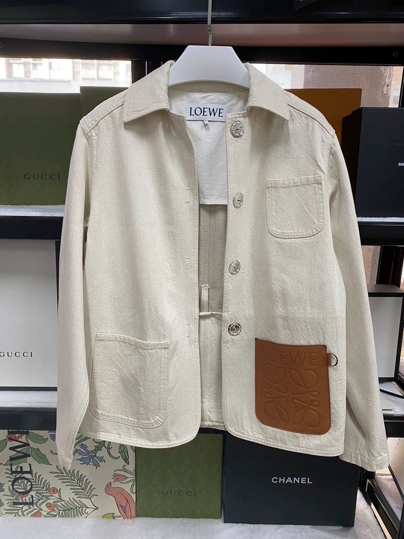 Loewe LOEWE Pecked linen jacket Size 4XL / US 24-26 - 1 Thumbnail