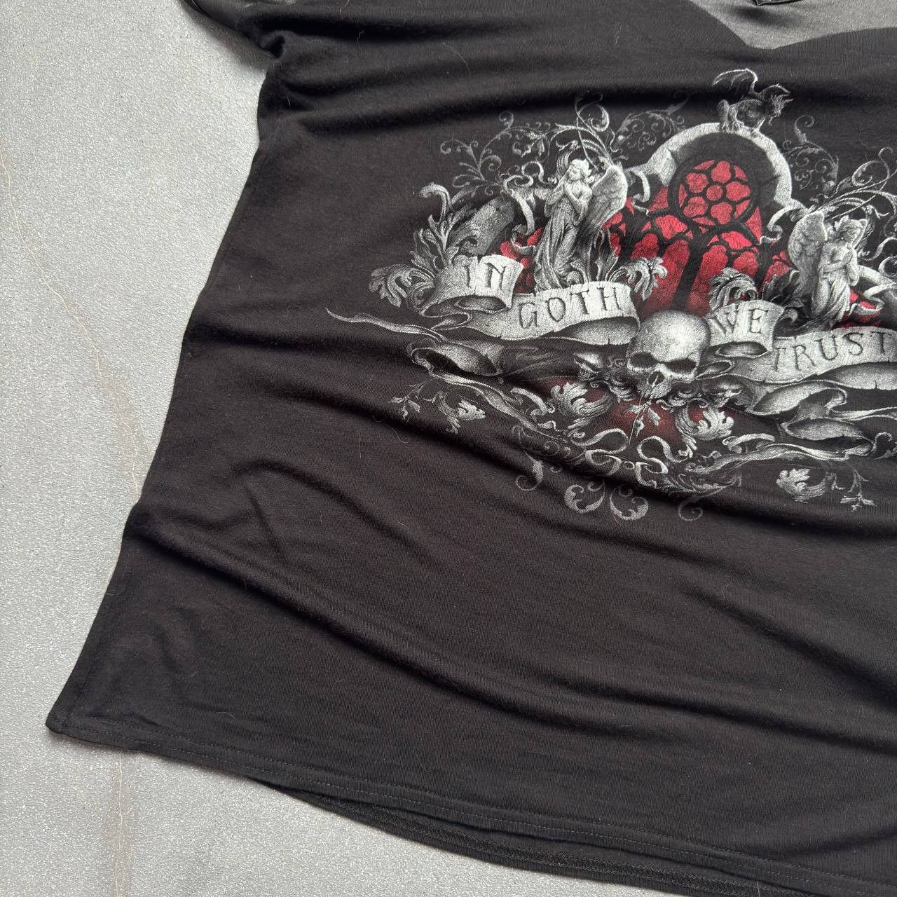 Japanese Brand × Vintage Spiral Direct Gothic Y2K T-Shirt Size XL / US 12-14 / IT 48-50 - 5 Thumbnail