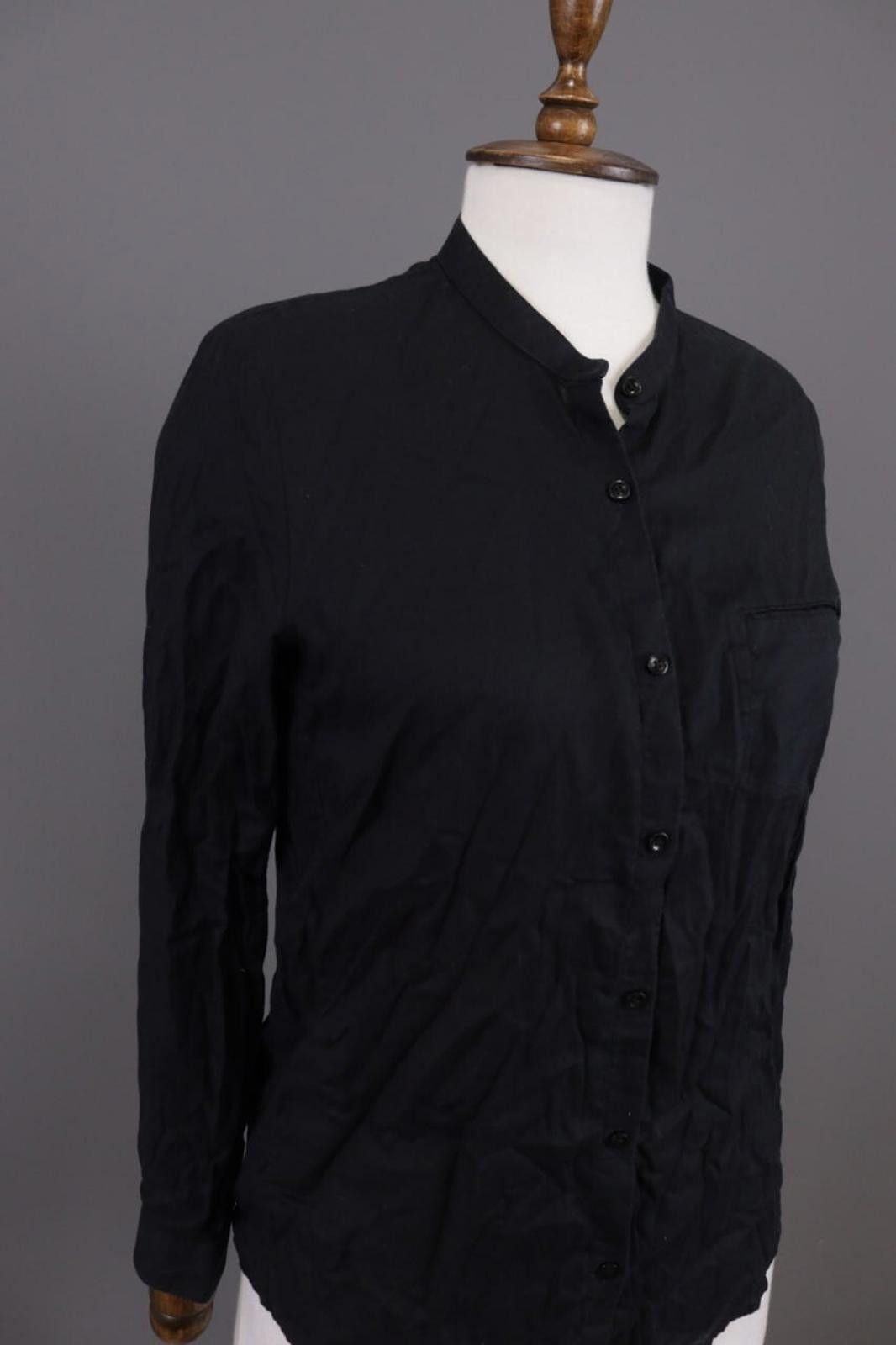 The Kooples The Kooples Black Lightweight Button Down Shirt Size S Size S / US 4 / IT 40 - 5 Thumbnail