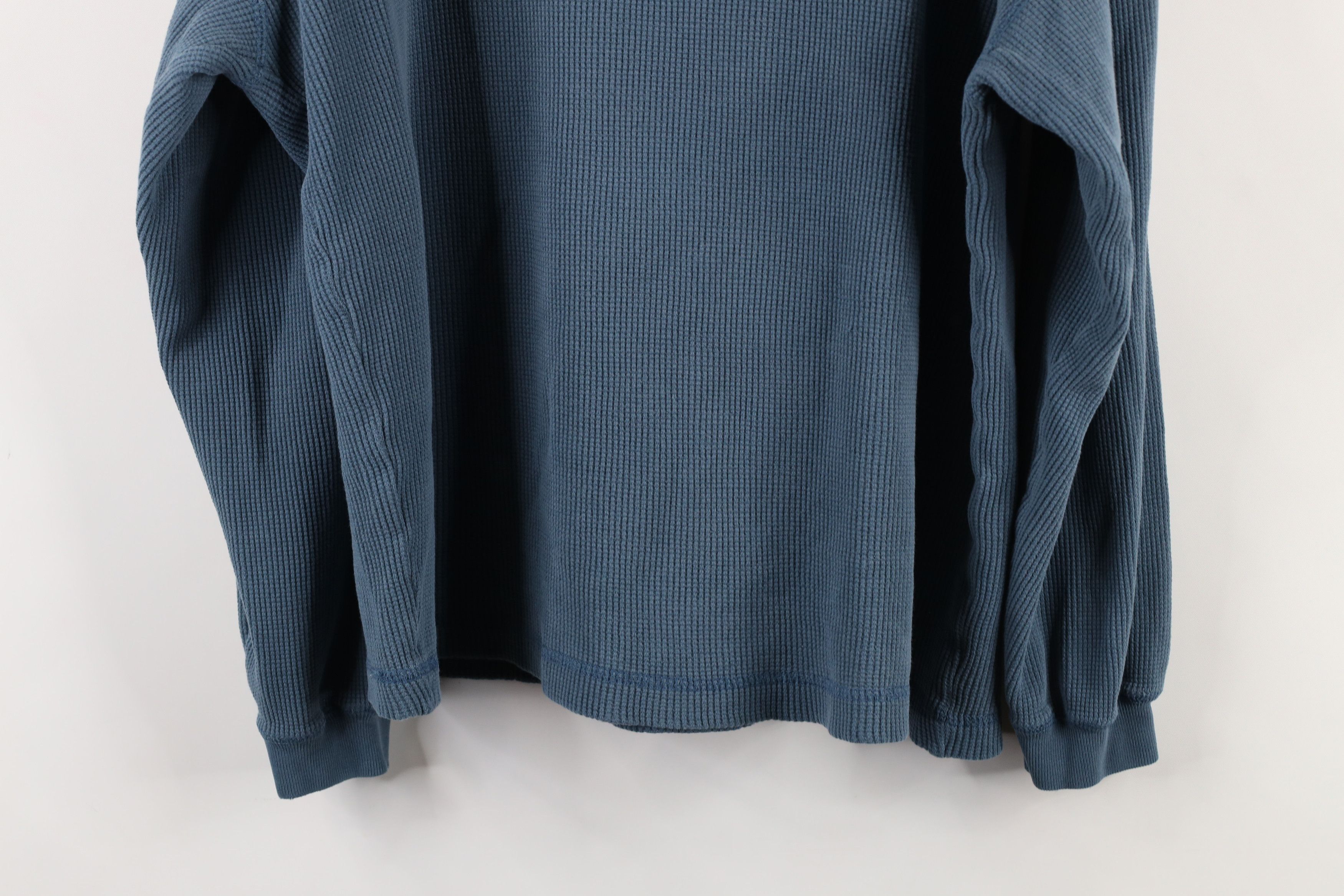 Vintage Vintage 90s Streetwear Boxy Fit Thermal Waffle Knit T-Shirt Size US L / EU 52-54 / 3 - 15 Thumbnail