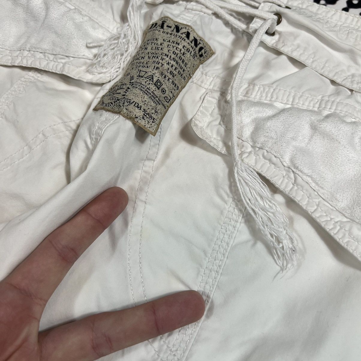 Japanese Brand Vintage Y2K Japanese Dragon Logo Cargo Pants MHI Style 90s Size 27" / US 4 / IT 40 - 15 Thumbnail