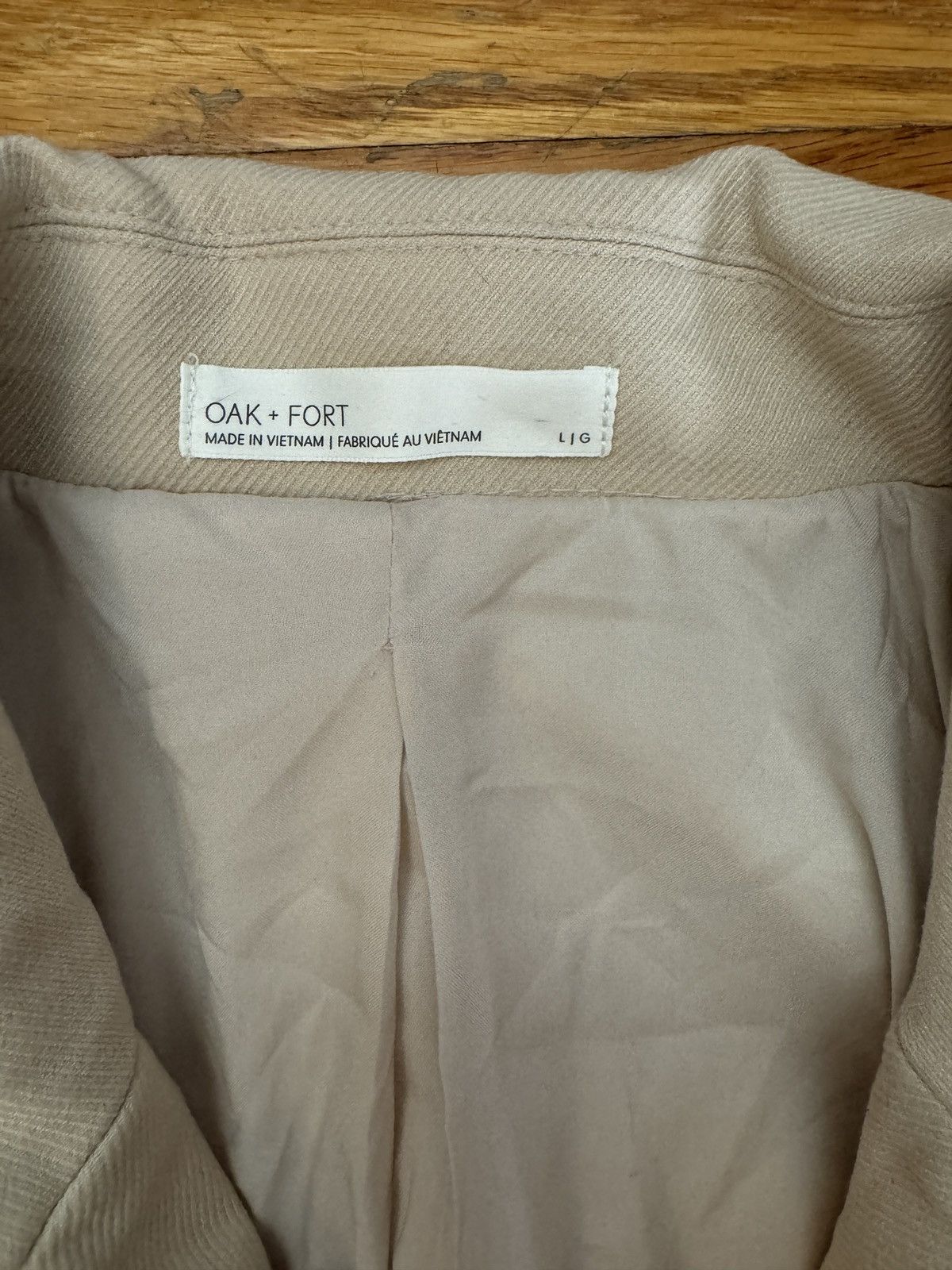 Aritzia × Oak + Fort OAK + FORT BLAZER Size L / US 10 / IT 46 - 3 Thumbnail