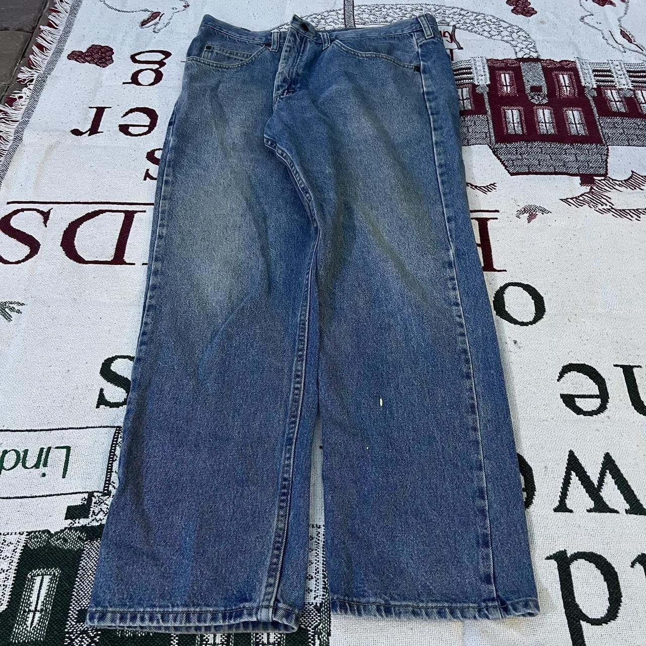 Japanese Brand × Vintage Vintage 2000s/Y2K Baggy Grunge Medium Wash Essential Jeans! Size US 38 / EU 54 - 3 Thumbnail