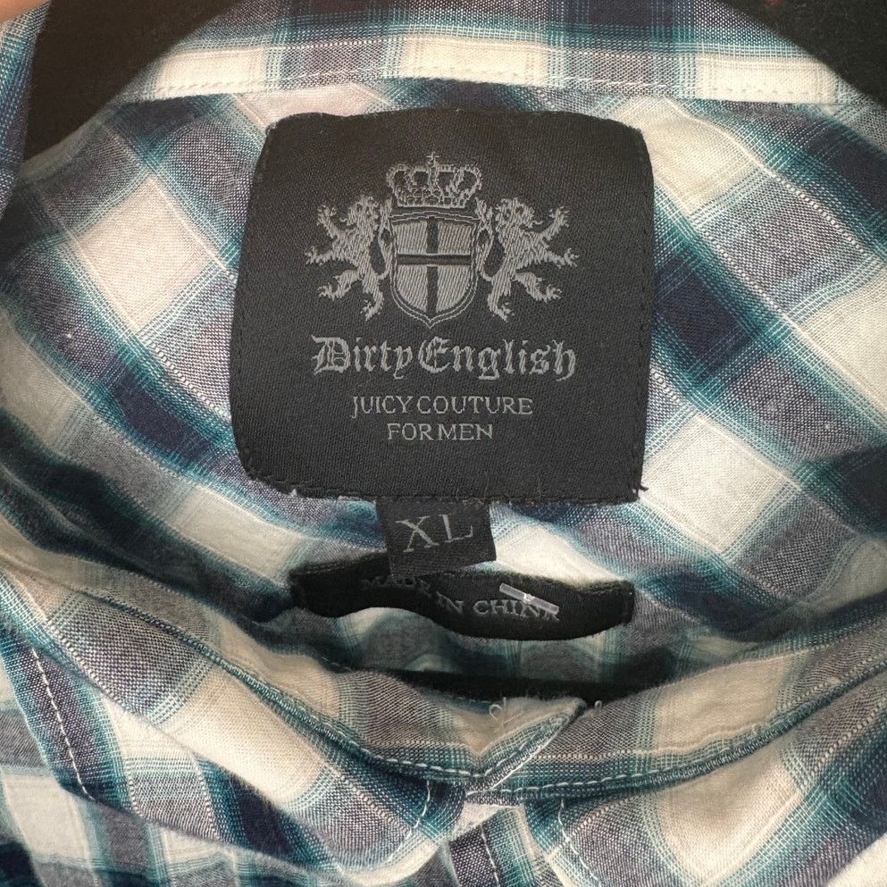 Juicy Couture Vintage Y2K Dirty English Juicy Couture for Men Plaid Shirt Size US XL / EU 56 / 4 - 7 Thumbnail