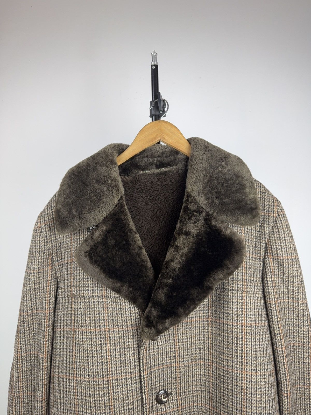 Vintage Vintage Shearling Wool Coat Borg Lined Heavy Winter Size US L / EU 52-54 / 3 - 2 Thumbnail