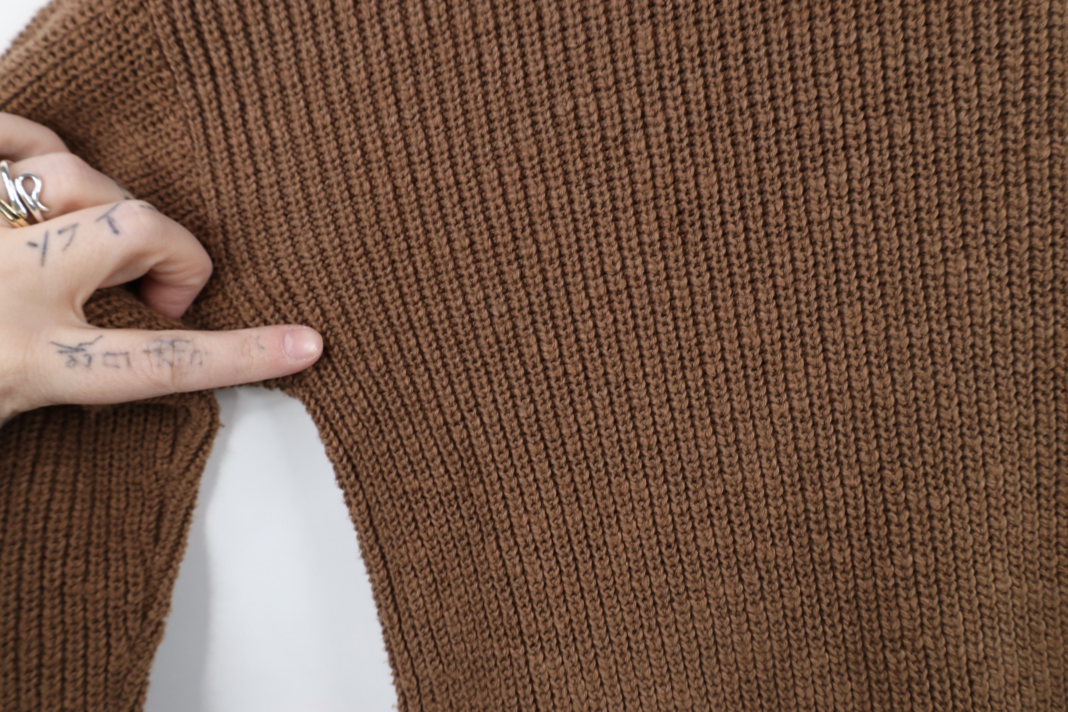 Madewell × Vintage Madewell Cotton Ribbed Knit Lovell Cardigan Sweater Brown Size S / US 4 / IT 40 - 7 Thumbnail