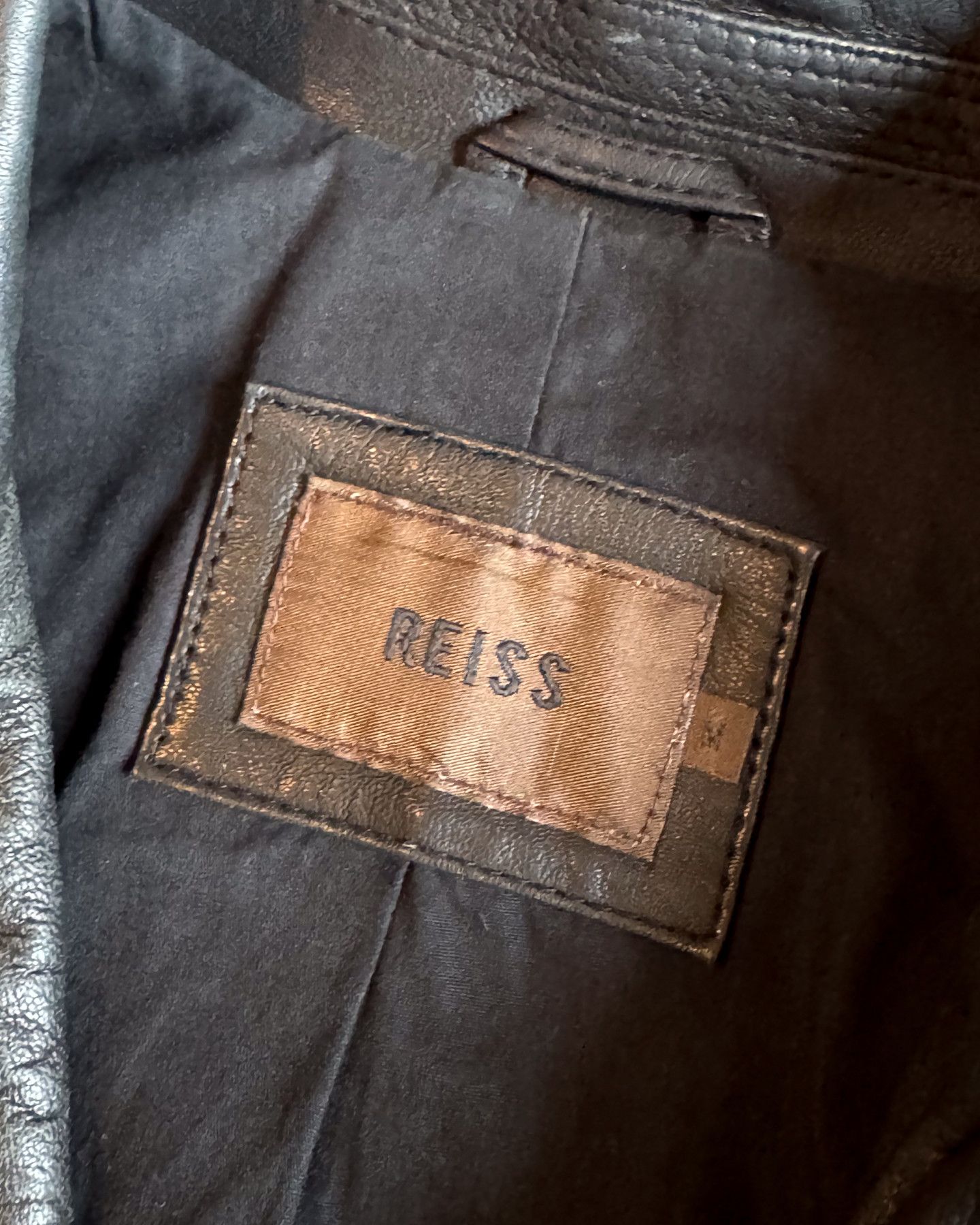 Reiss 2000's Reiss Leather Jacket Size US M / EU 48-50 / 2 - 6 Thumbnail