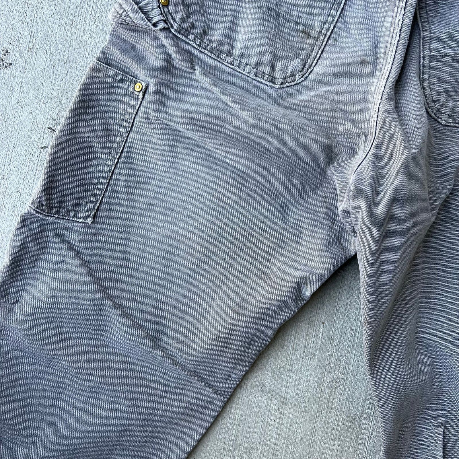Carhartt × Vintage Carhartt faded gray double knee work wear carpenter pants Size US 31 - 6 Thumbnail