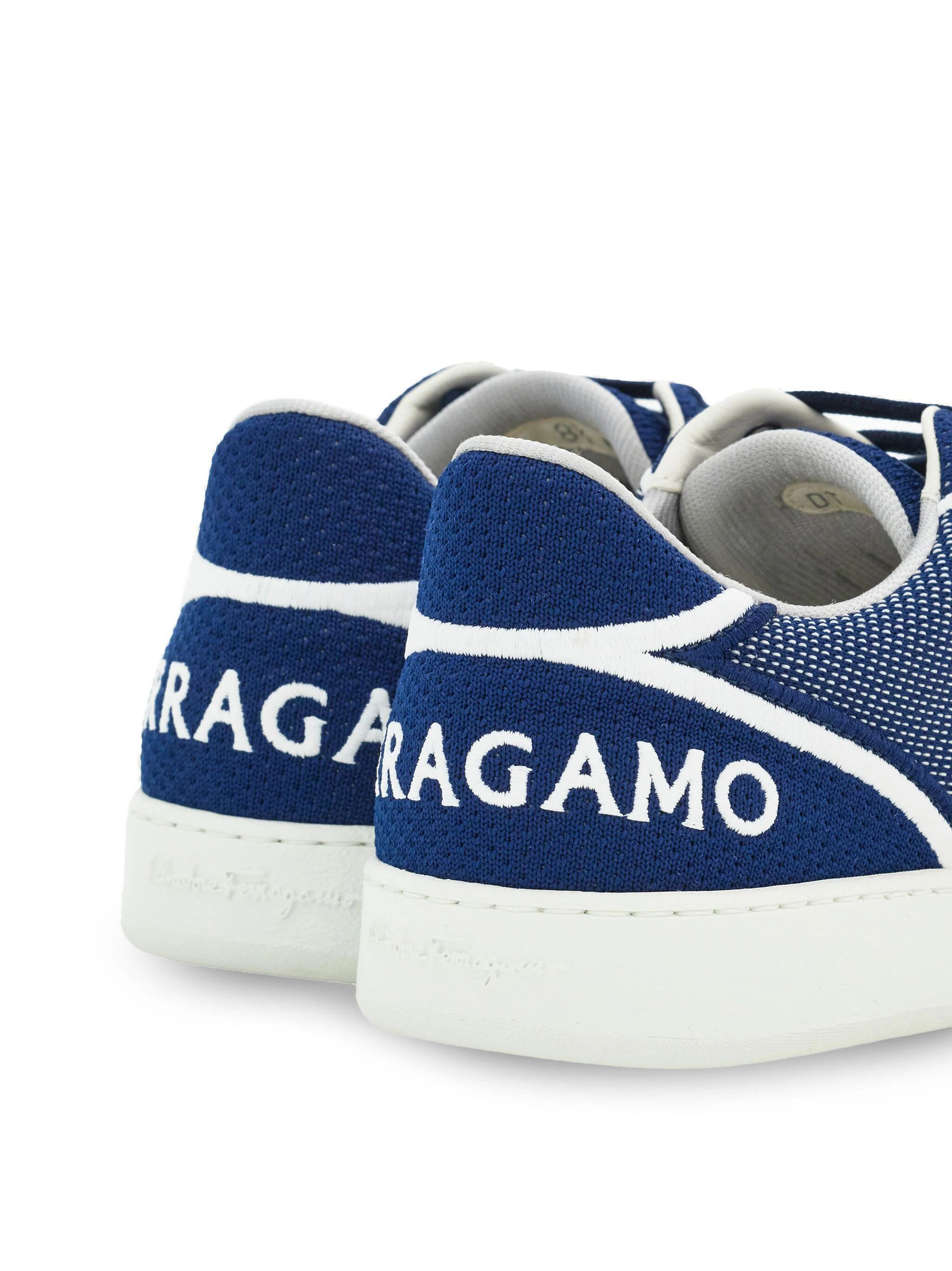 Salvatore Ferragamo o1s1rm0924 Panelled Low-Top Sneakers in Blue Size US 6 / EU 39 - 3 Thumbnail