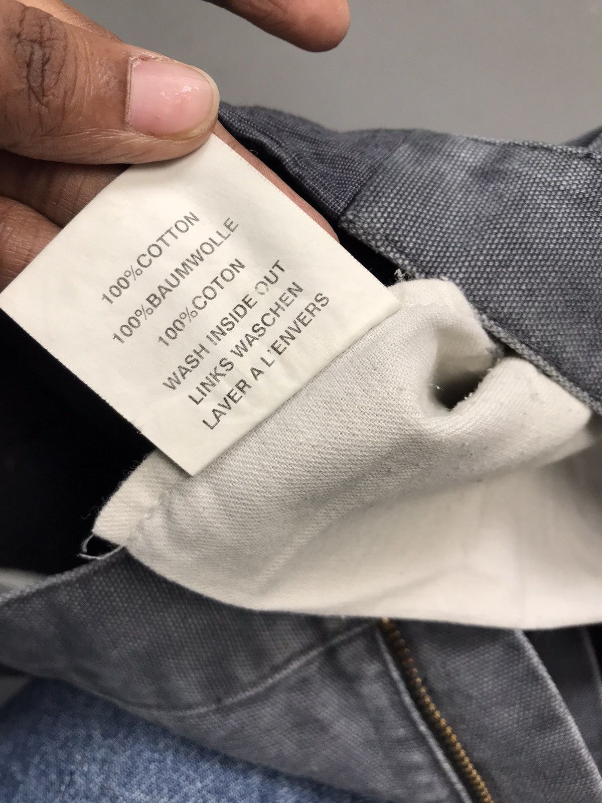 Carhartt Vintage Carhartt repaired carpenter workwear denim Size US 39 - 11 Thumbnail