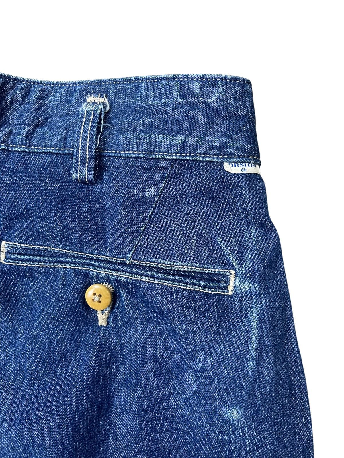 Orslow Orslow Jeans Short Denim Streetwear Size 29" - 6 Thumbnail