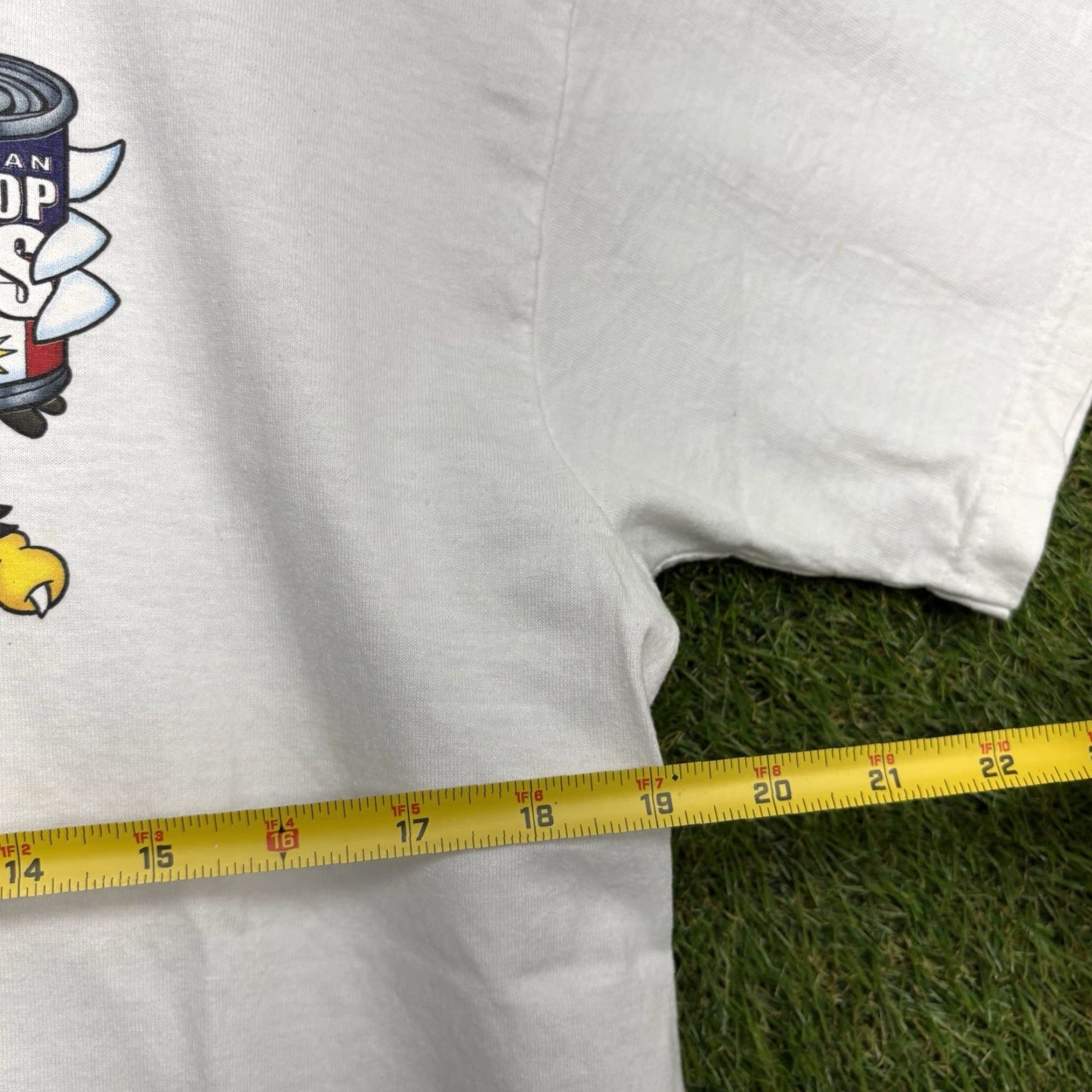 Vintage VINTAGE Spreadshirt Can Of Whoop Ass Shirt Mens L White Graphic Tee 2000s Funny Size US L / EU 52-54 / 3 - 5 Thumbnail